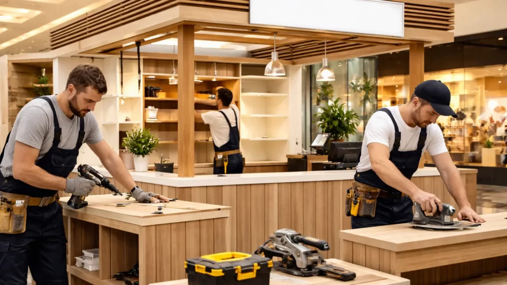 mall kiosk in Dubai