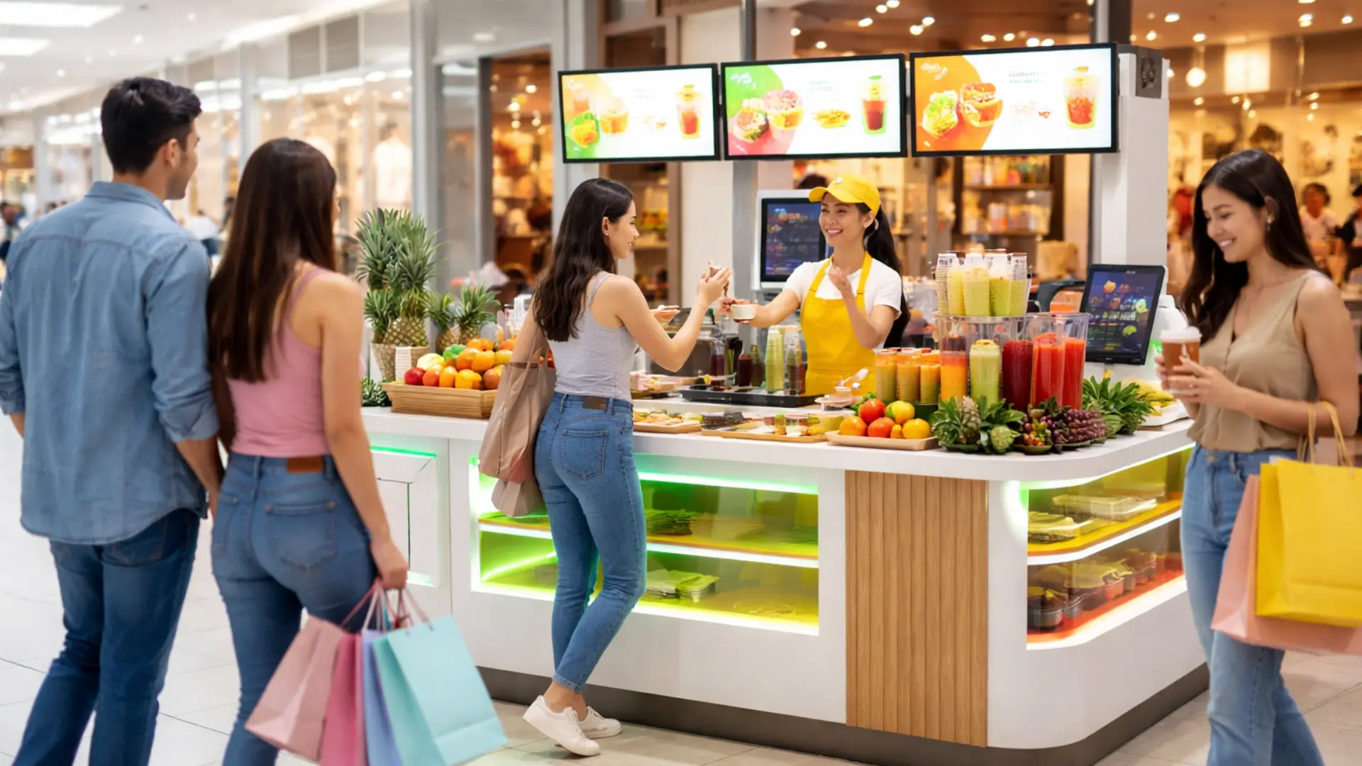 mall kiosk in Dubai