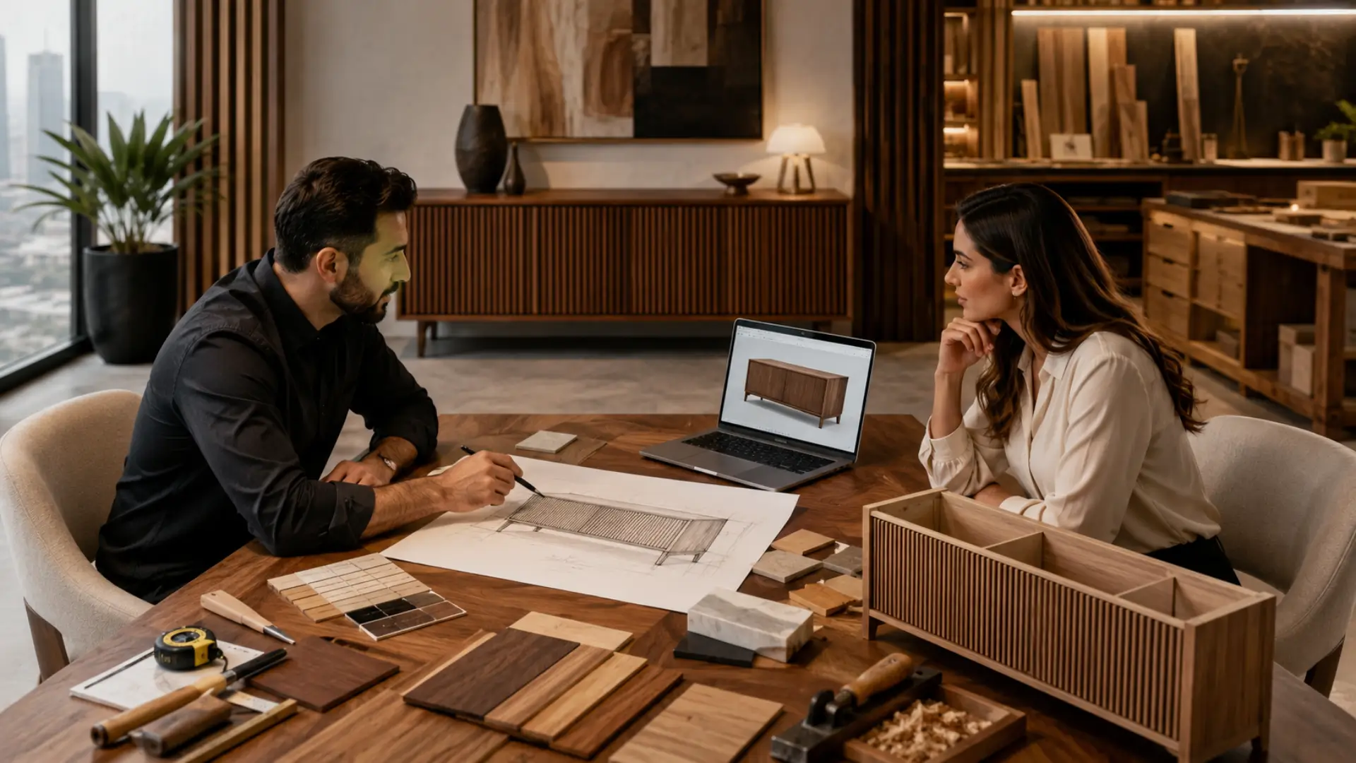 Custom Wood Furniture in Dubai